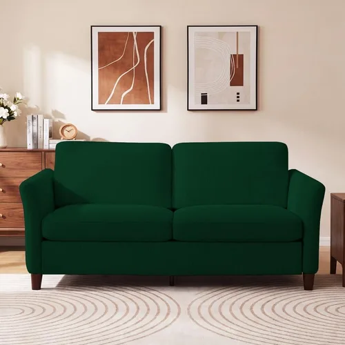 Vista 14 de Valthie Sofá biplaza de pana de 61 pulgadas, sofás modernos y cómodos con bolsillo lateral, sofá de sala de estar, sofá para dormitorio y espacios