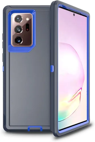 Vista 10 de Funda Anloes para Samsung Galaxy Note 20 5G, funda para teléfono resistente, a prueba de golpes y polvo, 3 en 1 con protector de goma