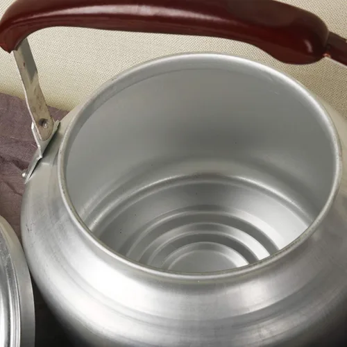 Vista 2 de Tetera de aluminio, tetera tradicional ergonómica de gran capacidad para cocinas domésticas (tamaño 5L)