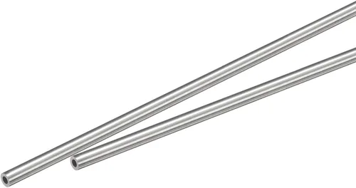 Vista 27 de Uxcell Tubo capilar de acero inoxidable 304, OD 0.4 mm x 0.1 mm de grosor de pared, 250 mm de longitud, tubo metálico para maquinaria industrial