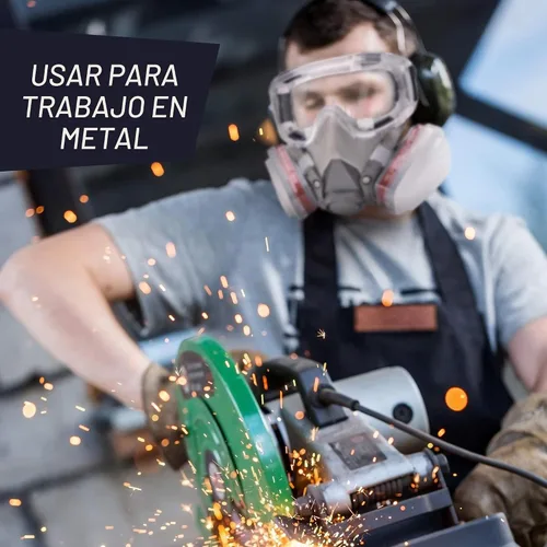 Vista 7 de Filtros de carbono de repuesto para máscaras respiradoras, par, filtro de aire protector de algodón con recipientes para pintura, carpintería