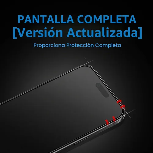 Vista 4 de Mothca Paquete de 2 protectores de pantalla de vidrio mate de cobertura completa para iPhone Air de 6.5 pulgadas, antirreflejos, antihuellas, borde