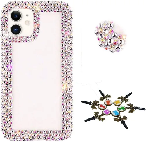 Vista 31 de Sparkle - Funda para teléfono compatible con Samsung Galaxy Note 20, elegante, hecha a mano, con diamantes de imitación en 3D, diseño de diamantes