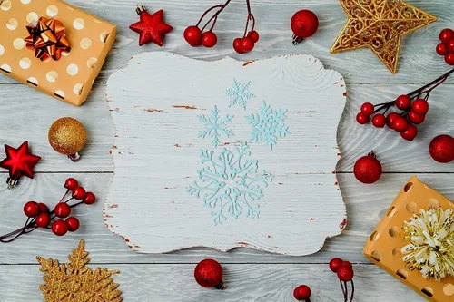 Vista 4 de Hying Troqueles de corte de flores de nieve de Navidad de metal para hacer tarjetas, decoración de álbumes de fotos, troqueles de vacaciones