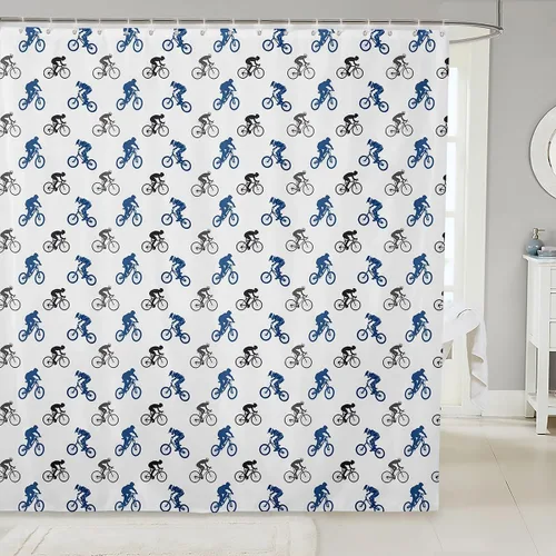 Vista 13 de Erosebridal Cortina de ducha con diseño de zorro, bonito diseño de animales del bosque, para niños y niñas, con dibujos animados, con cabeza