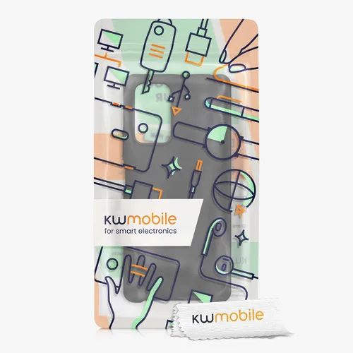 Vista 7 de kwmobile Funda compatible con Xiaomi Redmi Note 10 Pro - Funda de silicona TPU con acabado suave - Negro