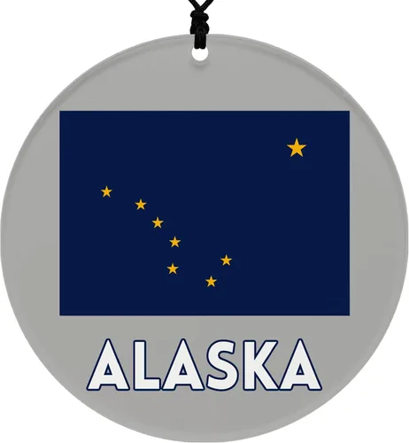 Vista 45 de Missouri Christmas Ornament - Festive Design Featuring State Flag - 2026 Hanging Acrylic Disc Decoration for Tree - Unique and Home Decor