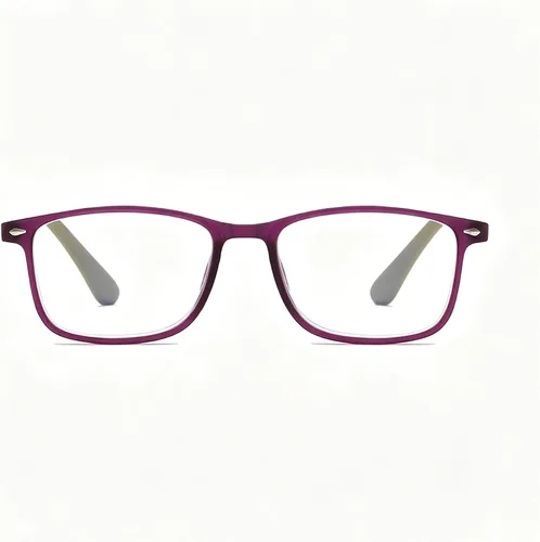 Vista 2 de Gafas de miopía ligeras de moda para hombre y mujer, gafas de distancia miopía Púrpura