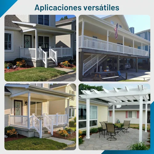 Vista 6 de Weatherables Envoltura de Poste de Vinilo de 6x6 – Envoltura de Poste de Porche de Vinilo Premium para Exteriores Resistente a la Intemperie
