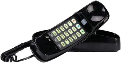 Vista 14 de AT&T Trimline 210 Teléfono fijo para casa, no requiere alimentación de CA, montaje en pared mejorado, teclado de botones grandes iluminado, 13