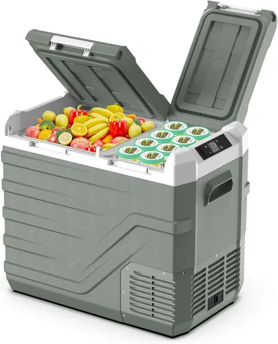 Vista 10 de Alpicool Refrigerador de 12 Voltios Portátil Refrigerador Portátil para Automóvil 25 Cuartos Nevera para Automóvil Portátil 12V Refrigerador