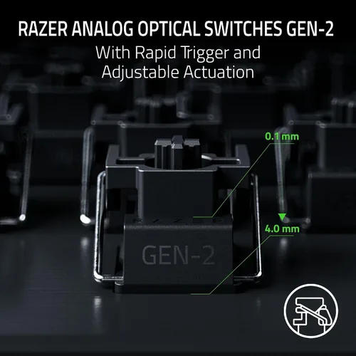 Vista 2 de Razer Tartarus V2 Pro - Teclado analógico óptico para juegos con cable