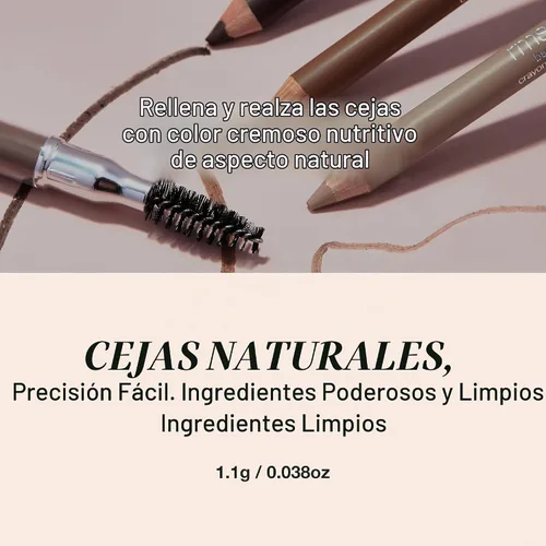 Vista 5 de RMS Beauty Lápiz de cejas Back2Brow, 0.01 oz Oscuro