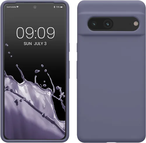 Vista 19 de kwmobile Funda compatible con Google Pixel 7 - Funda de silicona TPU con acabado suave - Piedra antigua