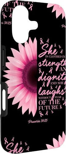Vista 3 de Caso lindo de los regalos rosados del teléfono del cáncer de mama para el iPhone 17