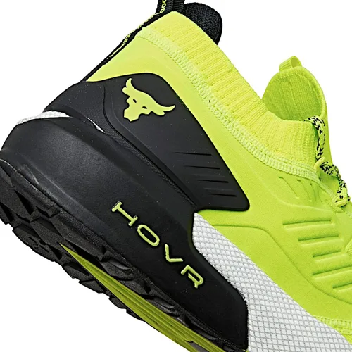 Vista 7 de Under Armour Rendimiento Técnico de Tren Hombre, Amarillo Neón