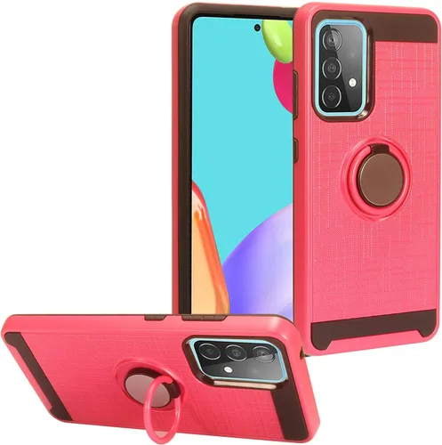 Vista 8 de Para Samsung Galaxy A52 5G (SM-A526) - Funda de teléfono estilo cepillado - CS3 Negro