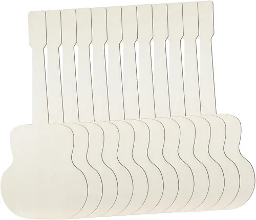 Vista 12 de Anglechic 12 paquetes de 30 centímetros de rebanadas de madera sin acabar con forma de ancla en blanco para manualidades, adornos