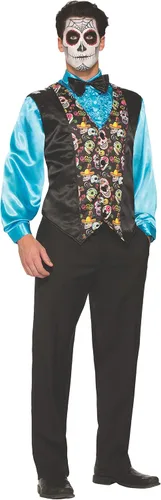 Vista 5 de Rubies Forum Novelties Inc - Chaleco para el día de los muertos Como se muestra talla única