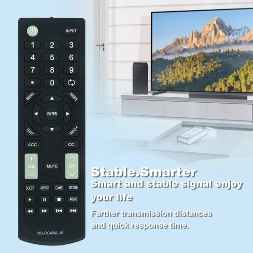 Vista 3 de NS-RC4NA-18 Reemplazo de control remoto para Insignia LED TV NS-40D420MX18 NS-49D420NA18 NS-55D420MX18 NS-40D420NA18 NS-55D420NA18 NS-39D310NA17