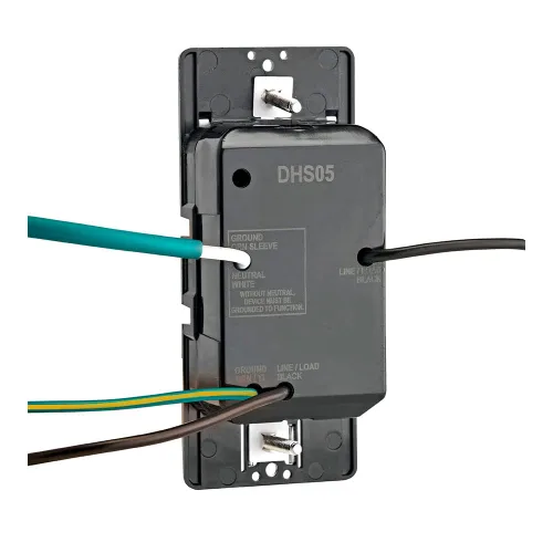 Vista 2 de Interruptor de sensor de humedad Leviton para ventilador de escape de baño, ventilación automatizada, circulación de aire, control de humedad, ¼ HP