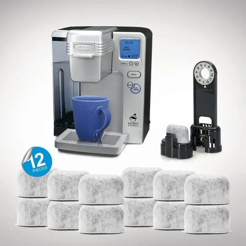 Vista 5 de Paquete de 12 filtros de agua de carbón de repuesto para todas las máquinas de café Cuisinart, filtros compatibles con Cuisinart (no KEURIG)