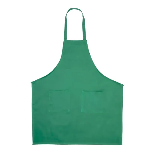 Vista 15 de Delantal profesional de longitud completa aprobado por el chef con dos bolsillos frontales, correa ajustable y resistente al agua para el personal