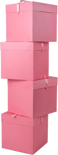 Vista 9 de Elephant-package Paquete de 12 cajas de regalo pequeñas con tapas, cajas de regalo rojas con cinta para Navidad, día de San Valentín, embalaje