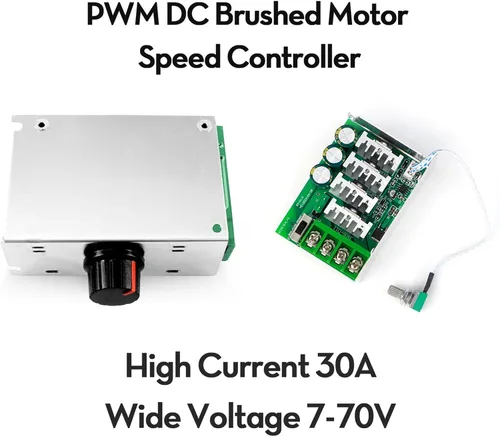 Vista 5 de RioRand Interruptor controlador de velocidad del motor de 7-70V PWM DC 30A