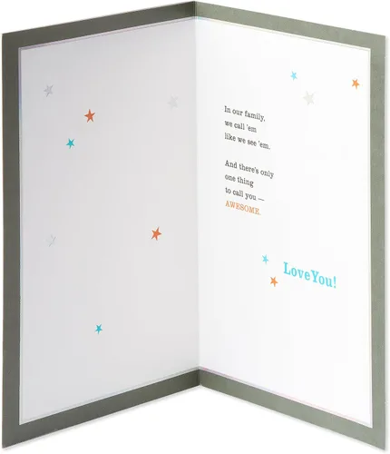 Vista 2 de American Greetings Tarjeta de cumpleaños para nieto (Awesome)