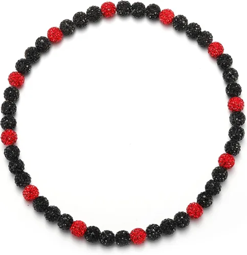 Vista 32 de Collar de Cadena de Béisbol con Perlas para Hombres, Regalos de Collar de Béisbol de la Colección Bling Ice para Niños, Collar de Accesorios