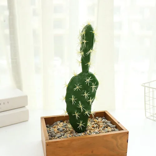 Vista 3 de Woohome 10 piezas de suculentas falsas artificiales, decoración de cactus artificiales, plantas suculentas artificiales para decoración de cactus