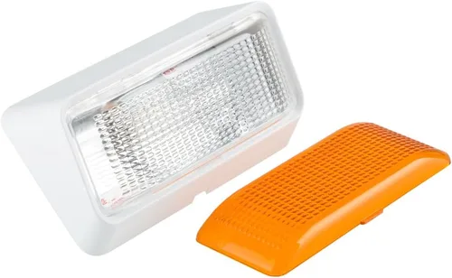Vista 11 de Lumitronics Luz LED RV de 12 V para porche, lentes transparentes y ámbar Negro Base