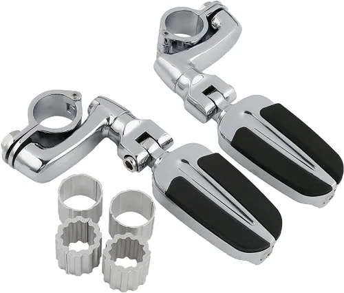 Vista 41 de TCT-MOTORPARTS Soportes de clavijas de pie de barra de carretera negro para Harley Touring 22/25/32/1.378 in