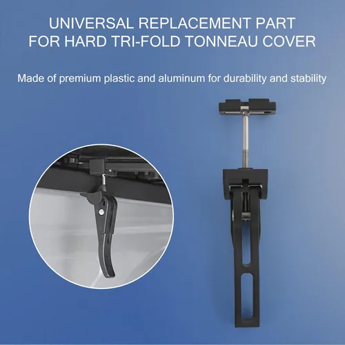 Vista 2 de DICMIC Kit de piezas de repuesto y accesorios para cubierta de camioneta Tonneau para cubierta rígida de cama de camioneta de triple pliegue
