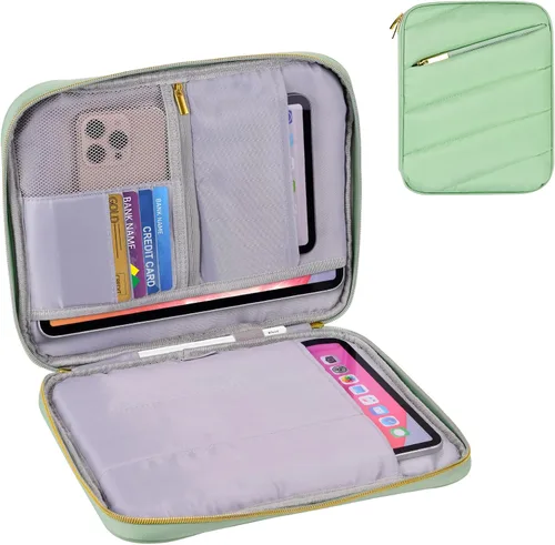 Vista 11 de Funda de transporte para iPad de 9 a 11 pulgadas, bolsa acolchada para tableta de viaje para iPad Pro de 11 pulgadas (M4), iPad 10.9