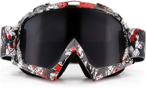 Vista 21 de AVV Gafas de motocicleta para hombres y mujeres – Gafas de motocross ATV resistentes al viento, gafas anti UV todoterreno para montar MTB Motocross