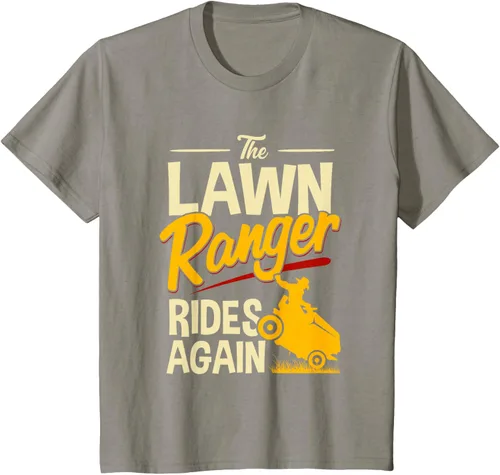 Vista 28 de The Lawn Ranger Rides Again - Camiseta de corte de césped Azul Marino