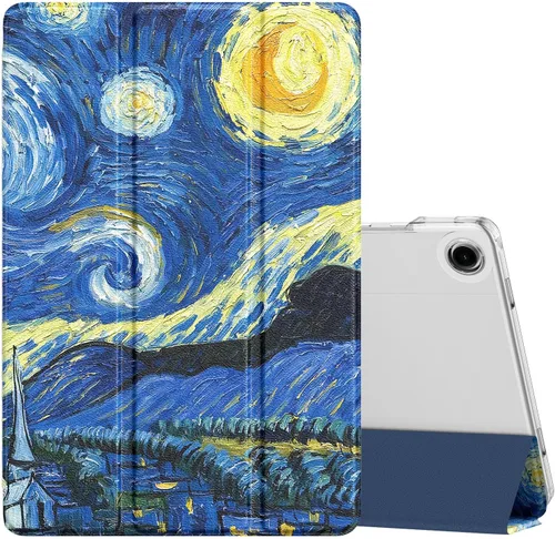 Vista 31 de MoKo Funda para Galaxy Tab A9+/A9 Plus de 11 pulgadas 2023, Funda Protectora Inteligente Delgada con Soporte y Carcasa Trasera Translúcida de PC