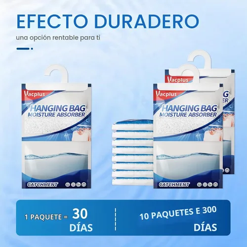 Vista 3 de Vacplus Absorbedor de humedad, 14 onzas colgantes, fuerte absorción, sin