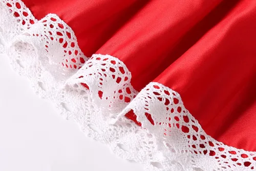 Vista 7 de Disfraz de capucha roja para niñas, disfraz con diadema de capa, bolsa de calabaza