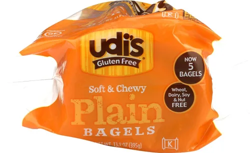 Vista 8 de Udi's Bagels lisos sin gluten, "4 unidades (paquete de 8)