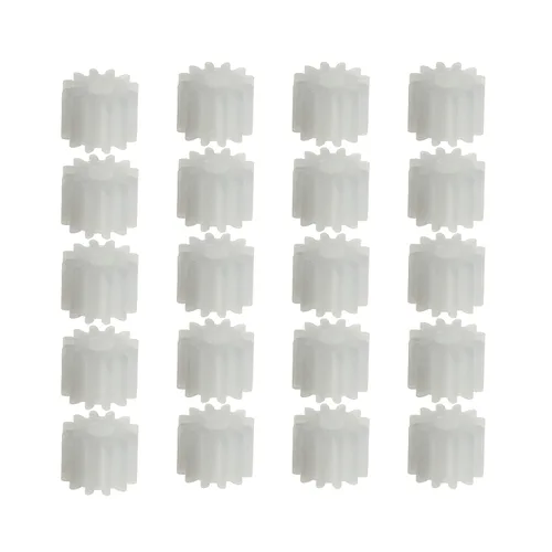 Vista 8 de Othmro 20 piezas de engranajes de plástico 8 dientes modelo 082A engranaje de reducción engranajes de gusano de plástico para RC coche robot motor