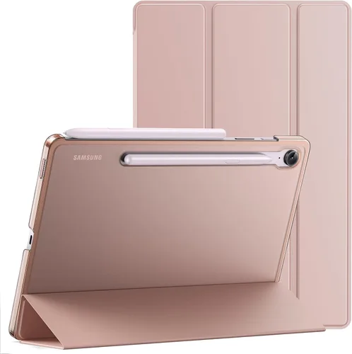 Vista 12 de JETech Funda para Samsung Galaxy Tab S10 Lite / S10 FE / S9 FE de 10.9 pulgadas, funda protectora delgada y translúcida con soporte trasero de tres