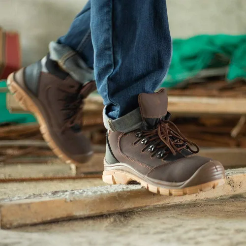 Vista 6 de DRKA Botas de trabajo con punta de acero para hombre resistentes al agua