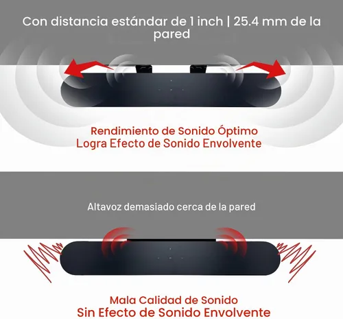 Vista 7 de Soporte de barra de sonido para graves Sonos Beam Gen 1 y 2 solamente Negro