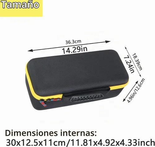 Vista 3 de khanka Funda rígida de viaje compatible con DEWALT DCS354B / DCS356B ATOMIC 20V Max sin escobillas sin escobillas multiherramienta oscilante, solo