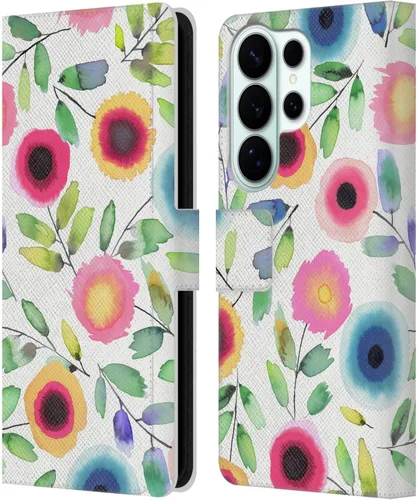 Vista 37 de Head Case Designs Officially Licensed Ninola Ditsy Flowers Yellow Nature Bold Leather Wallet Case Compatible with Samsung Galaxy A07 4G