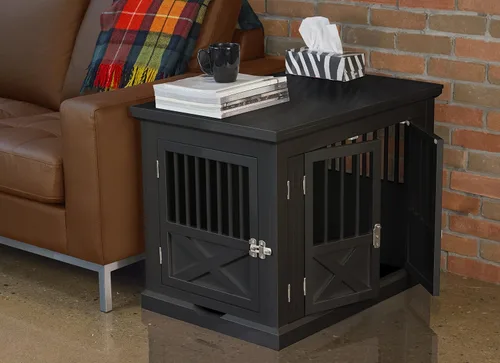 Vista 2 de Zoovilla - Jaula para perro, Caja de triple puerta, M, Negro