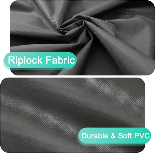 Vista 3 de ABCCANOPY Funda para silla de patio, apilable, impermeable, para exteriores, duradera, resistente a los rayos UV, de poliéster, funda para muebles
